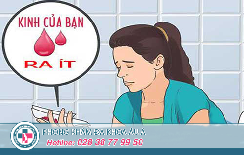 Kinh nguyệt ra ít, nguyên nhân gây bệnh