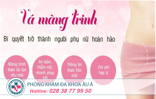 Phương Pháp Vá Màng Trinh An Toàn, Không Đau, Thẩm Mỹ Đẹp Mắt